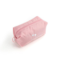 化妆包小号手拿包便携韩国简约大容量收纳袋随身粉嫩少女心洗漱包