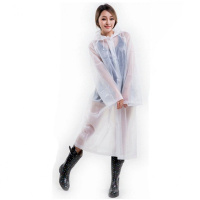 非一次性雨衣成人便携加厚徒步旅行雨衣户外旅游半透明连体雨披