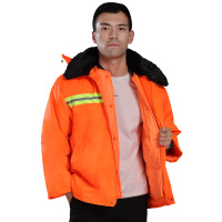 沐茵树环卫工人加棉加厚分体式雨衣分体式雨衣 成人户外反光服my-022