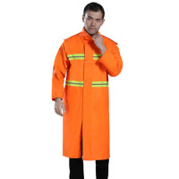 沐茵树环卫连体式长风雨衣 执勤道路街道户外牛津反光雨衣my-023