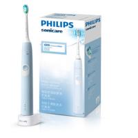 飞利浦(Philips) HX6803/02电动牙刷 净齿呵护型 31000转 充电式 全身水洗成人声波震动牙刷 浅蓝色