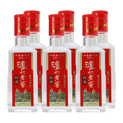 52度泸州老窖特曲十代小酒浓香型100ml*6瓶 小酒版收藏浓香型