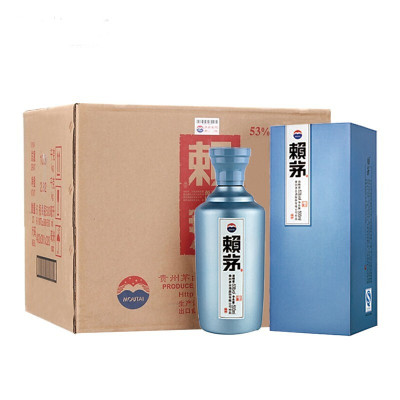 茅台 赖茅酒 一代工酱53度500ml*6瓶 酱香型白酒