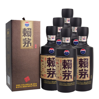 贵州茅台酒 赖茅棕传承棕53度500ml*1瓶 酱香型白酒