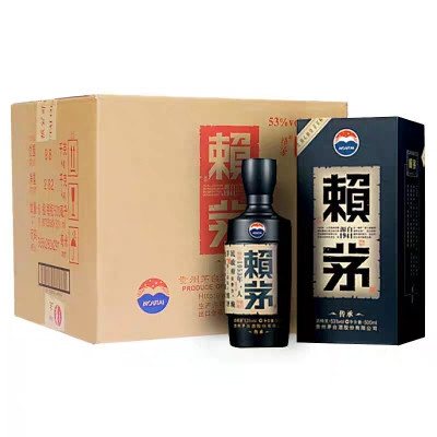 赖茅传承蓝53度500ml*6瓶酱香型白酒整箱装礼盒装送礼正品