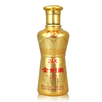 剑南春金剑南24K小酒52度100ml*1瓶小酒浓香型白酒