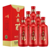 五粮醇畅享版50度500ml*6瓶盒装纯粮食浓香型白酒