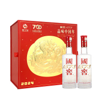 国窖1573品味中国年礼盒52度250ml*2瓶 浓香型白酒
