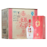 五粮液五粮人家52度500ml*6瓶浓香型白酒 2014年