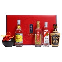 泸州老窖特曲中国名酒礼盒52度250ml*5瓶浓香型白酒