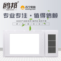 鸥邦-未来1号欧式集成吊顶电器浴霸卫生间嵌入式300*600多功能智能风暖浴霸 换气取暖照明
