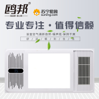 鸥邦-未来5号欧式集成吊顶电器浴霸卫生间嵌入式300*600多功能智能风暖浴霸换气取暖 照明