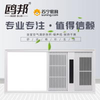 鸥邦-名匠3号欧式集成吊顶电器浴霸卫生间嵌入式300*600多功能智能风暖浴霸换气取暖 照明