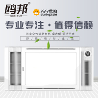 鸥邦-未来4号欧式集成吊顶电器浴霸卫生间嵌入式300*600多功能智能风暖浴霸换气取 暖照明