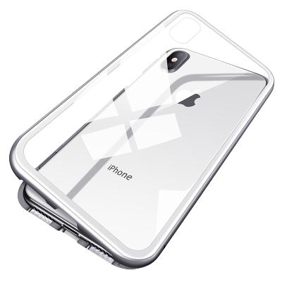 iPhoneXS手机壳苹果X保护壳钢化玻璃后盖万磁王iPhoneXR手机套高档苹果XSMax金属壳