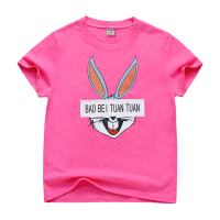 [促销]宝贝团团[90-140码]儿童短袖T恤 韩版卡通女童短袖T恤男童纯棉上衣儿童童装宝宝衣服100%全棉质3-9岁夏