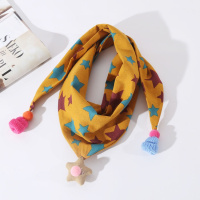 [促销]儿童三角巾围巾韩版潮秋冬宝宝男童女童棉围脖冬季韩国小孩女孩