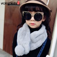 [促销]儿童秋冬季毛绒女童围巾保暖韩版可爱卡通单球男童小孩宝宝围脖潮