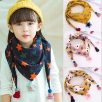 [促销]新款儿童围巾秋冬款宝宝三角围巾男童女童流苏围巾幼保暖小孩围脖