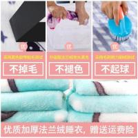 [促销]秋冬季儿童睡衣法兰绒加厚宝宝小孩套装男童女童长袖珊瑚绒家居服