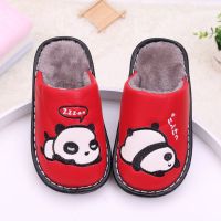 [促销]儿童棉拖鞋秋冬季男童女童小孩宝宝室内防滑厚底防水皮小中大童