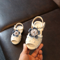 [促销]2018夏季新款包头儿童凉鞋韩版潮女童公主宝宝鞋[1-8岁]