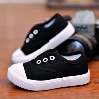 [促销]春秋韩版儿童帆布鞋男鞋女童鞋低帮单鞋学生休闲运动鞋宝宝鞋套脚