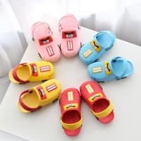 [促销]哈菲猫夏季儿童凉拖鞋男童室内防滑宝宝汽车包头卡通女童洞洞鞋