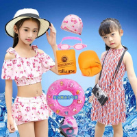 [促销]儿童游泳衣女童中大童公主学生女孩比基尼分体两件套泳衣连体泳装