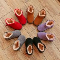 [促销]儿童加绒加厚雪地靴女童低帮一脚蹬防滑保暖男童鞋棉鞋防滑棉靴子