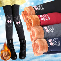 [促销]童装女童打底裤冬款加绒加厚儿童保暖棉裤2018宝宝秋冬外穿长裤子