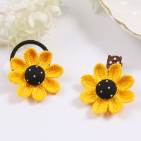 [促销]儿童饰品宝宝全包布夹安全夹清新小花女童头饰卡不伤绳