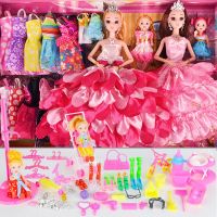 [促销]换装芭比娃娃大礼盒公主婚纱套装女孩生日城堡过家家儿童玩具