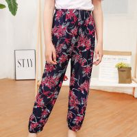 [促销]儿童防蚊裤夏季女童冰丝薄款中大童空裤宝宝灯笼裤男童休闲裤子