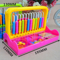 [促销]小学生学具盒12行计数器银河星多功能学具盒珠心算算盘数学算数棒