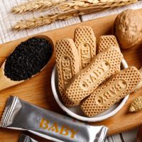 [促销][三盒送碗]磨牙棒饼干宝宝婴幼儿出牙零食辅食牛奶棒儿童钙铁锌