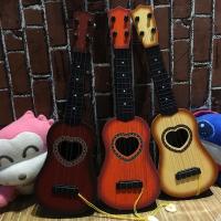 [促销]钢弦送教程]儿童仿真吉他玩具可弹奏尤克里里男女孩早教玩具