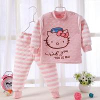 [促销]宝宝夹棉保暖内衣套装男女童加厚秋衣秋裤婴儿纯棉彩棉保暖内衣