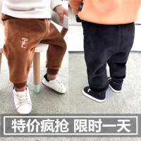 [促销]婴儿加绒长裤宝宝加厚大pp裤加厚宽松罩裤冬季女童装男童加绒裤子