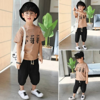 [促销]95%棉小哥哥童装男童装秋装2018新款儿童春秋季长袖中大男孩衣服