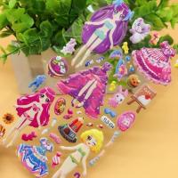 [促销]儿童粘贴画幼儿园奖励贴纸公主换装贴儿童立体美人鱼贴纸换装贴纸
