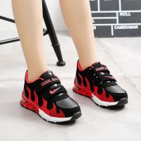 [促销]秋冬季男女儿童运动鞋休闲弹簧鞋减震中大童火焰学生跑步鞋