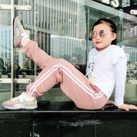 [促销]女童裤子春秋季儿童运动裤男童学生长裤抖音新款小女孩宽松休闲裤