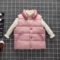 [促销]2018新款儿童羽绒棉马甲秋冬男女宝宝背心立领韩版加厚保暖外套