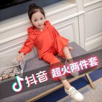 [促销]美瑞亚童装女童秋装洋气时髦套装中大童儿童2018新款女孩时尚宝宝