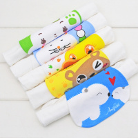 [促销][5条装]加大号纯棉4层纱布宝宝汗巾吸汗巾婴儿纱布垫背巾5条