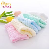 [促销]5条装纯棉纱布毛巾婴儿口水巾宝宝洗脸柔软吸水儿小方巾批