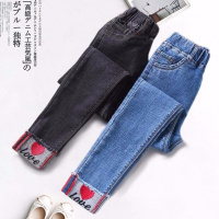 [促销]小女孩小脚铅笔裤子新款洋气儿童女童装春装女中大童秋冬牛仔裤