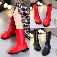 [促销]2018新款秋冬季儿童靴子韩版女童高筒长靴骑士靴中大童雪地棉鞋