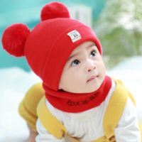 [促销]儿童婴儿帽子秋冬季0-2岁1-12个月男女宝宝小孩帽保暖加厚毛线帽